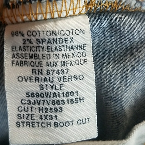 RL Polo Jeans Company Stretch Bootcut Blue Jeans - Picture 6 of 7